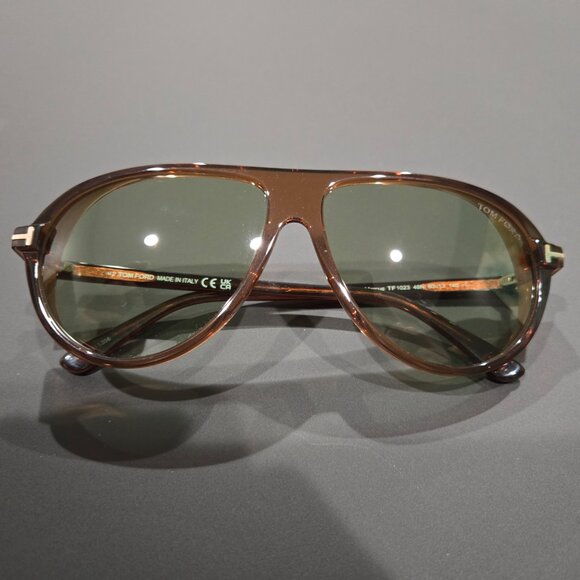 Tom Ford Marcus Aviator Sunglasses - TF1023 48N 60-13 140-1 - Brown - Picture 11 of 16